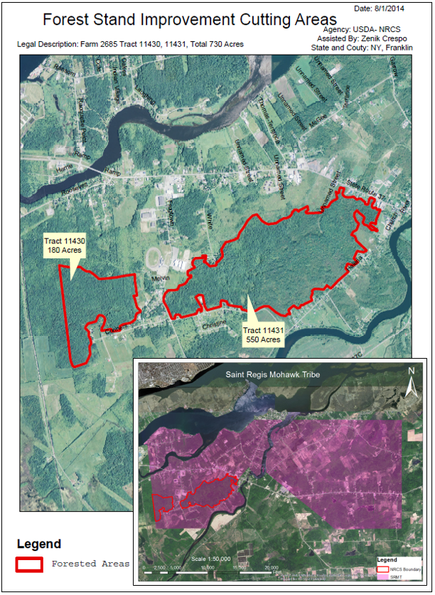 St Regis Mohawk Reservation Map Saint Regis Mohawk Tribe Forest Stand Improvements in Ash Climate