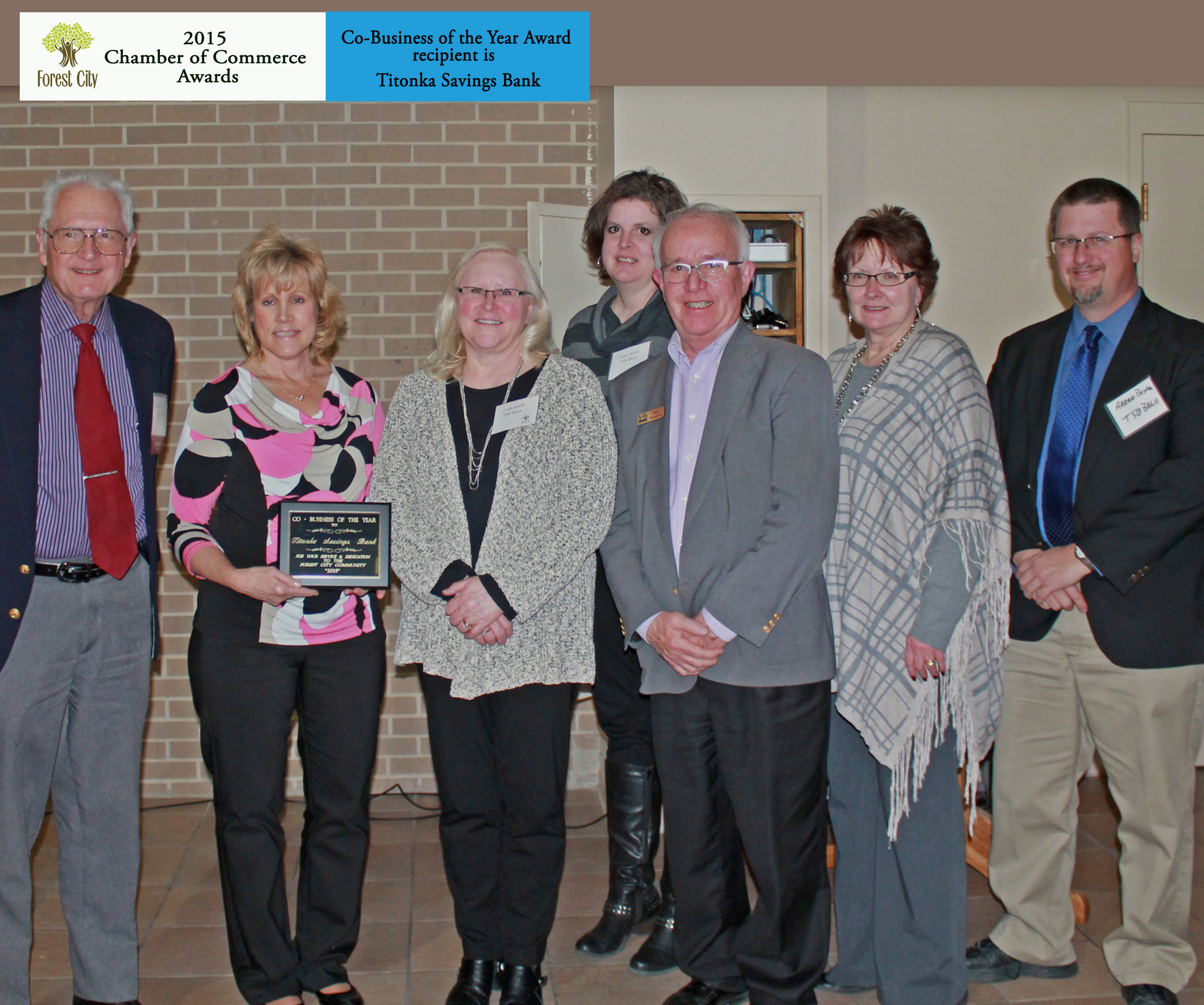 2015 Chamber of Commerce Awards Forest City, Iowa