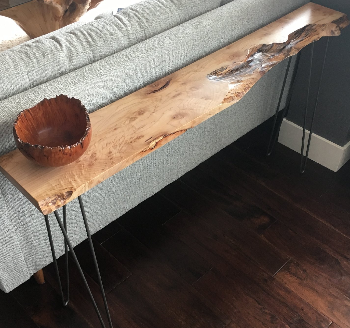 Live Edge Wood Coffee Table Hairpin Legs atelieryuwa.ciao.jp