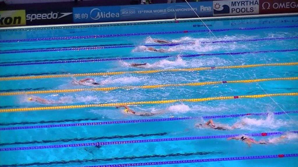 The three styles of swim races.