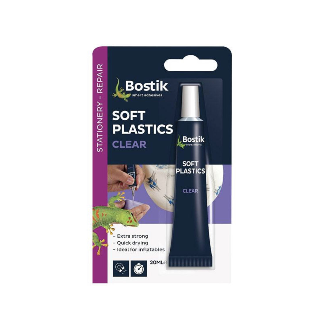 Bostik Soft Plastics Clear Glue 20ml Forest of Dean Fasteners