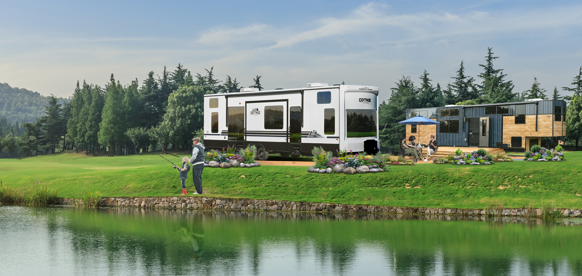 Cedar Creek Cottage Destination Trailers Forest River RV