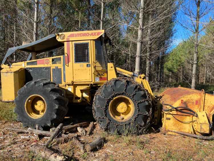 HydroAx 311C w/Bunching 16" Shear and a 8' Flail Delimber Minnesota Forestry Equipment Sales