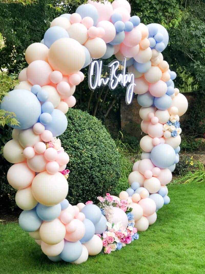 Cute Balloon Hoop for Baby Showers and Birthdays