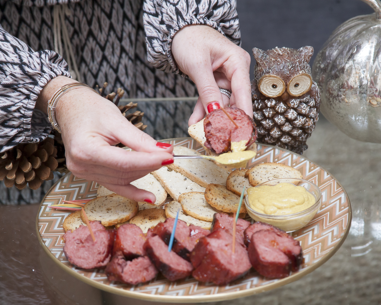 Slow Baked Salami Appetizer in Duck Sauce Forever Freckled
