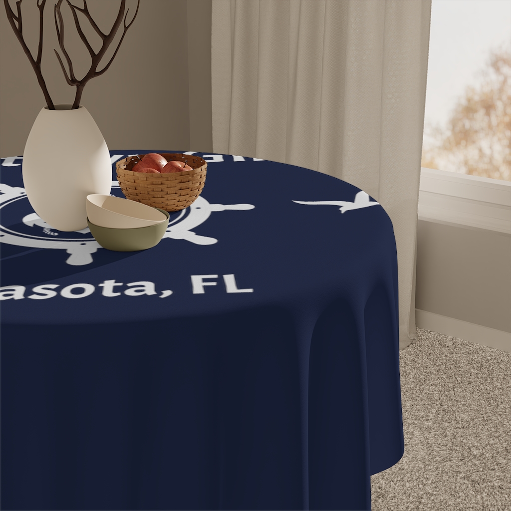 Personalized Boat Table Cloth, Custom Nautical Table Cloth,