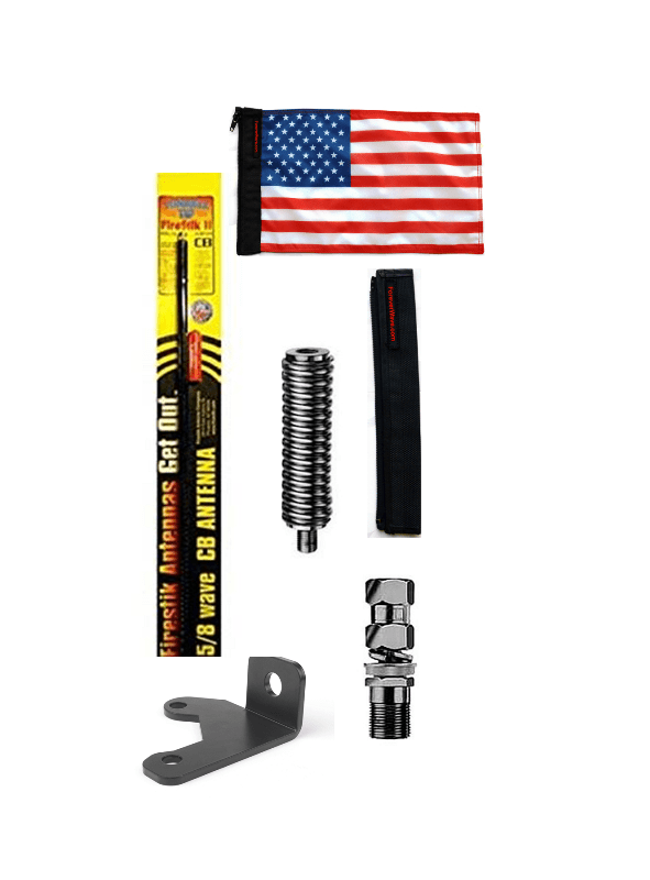CB Antenna Flag Mount Kit for Jeep JK Forever Wave