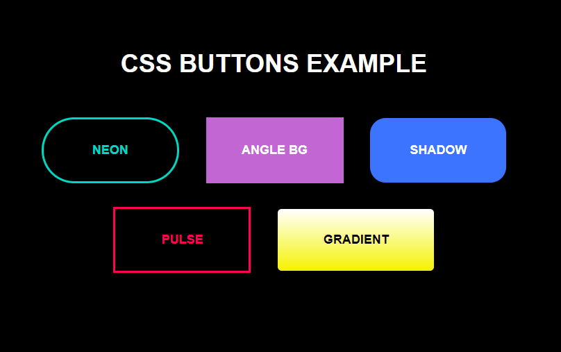 16 CSS Buttons With Source Code