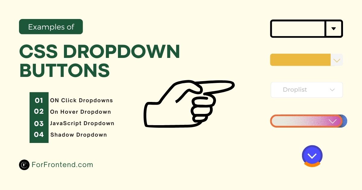 10 CSS Dropdown Buttons ForFrontend