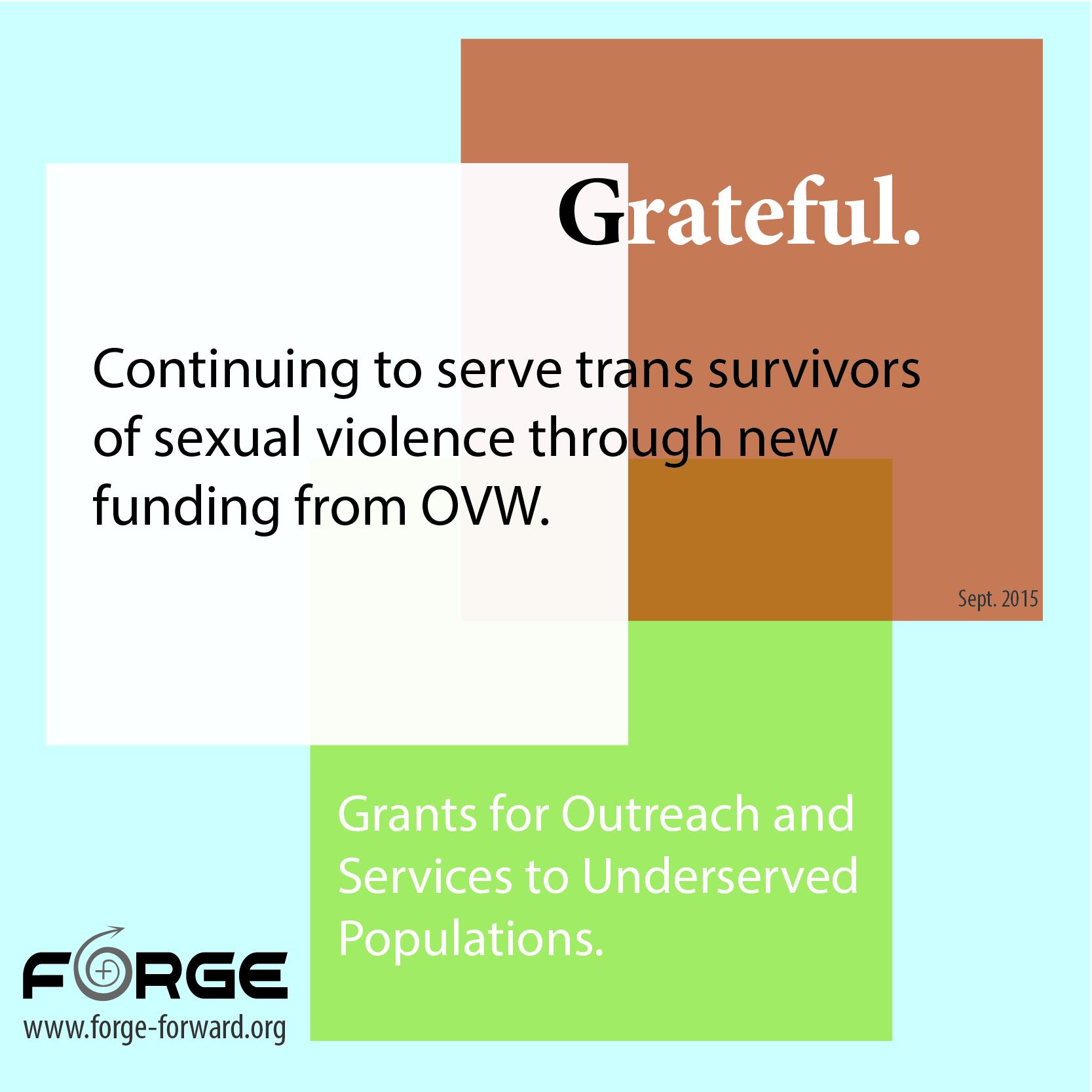 Underserved Populations grant