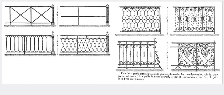 Motifs De Balustrades En Fer Forge