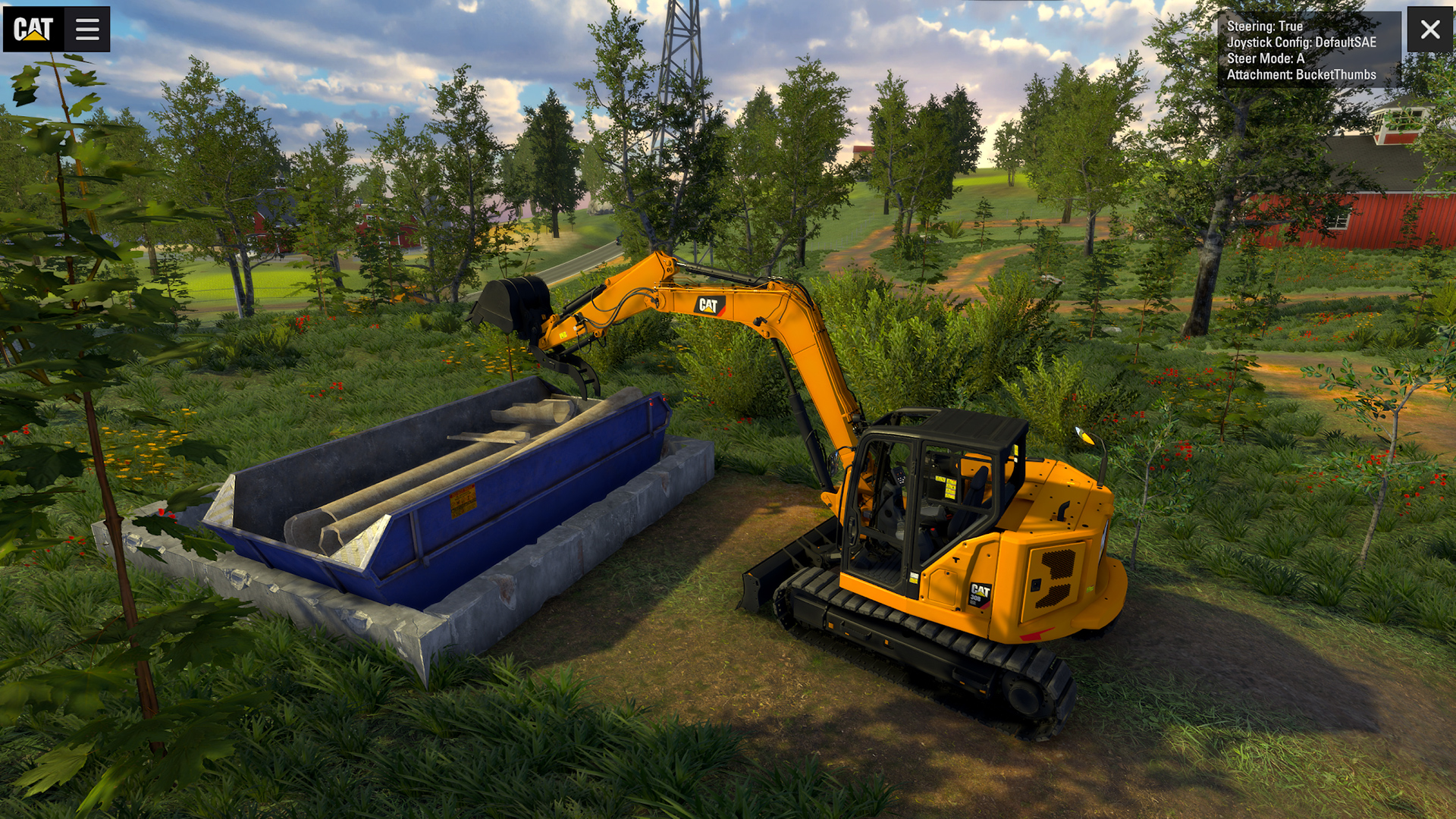 CATExcavatorTrainingSimualtor Simulations