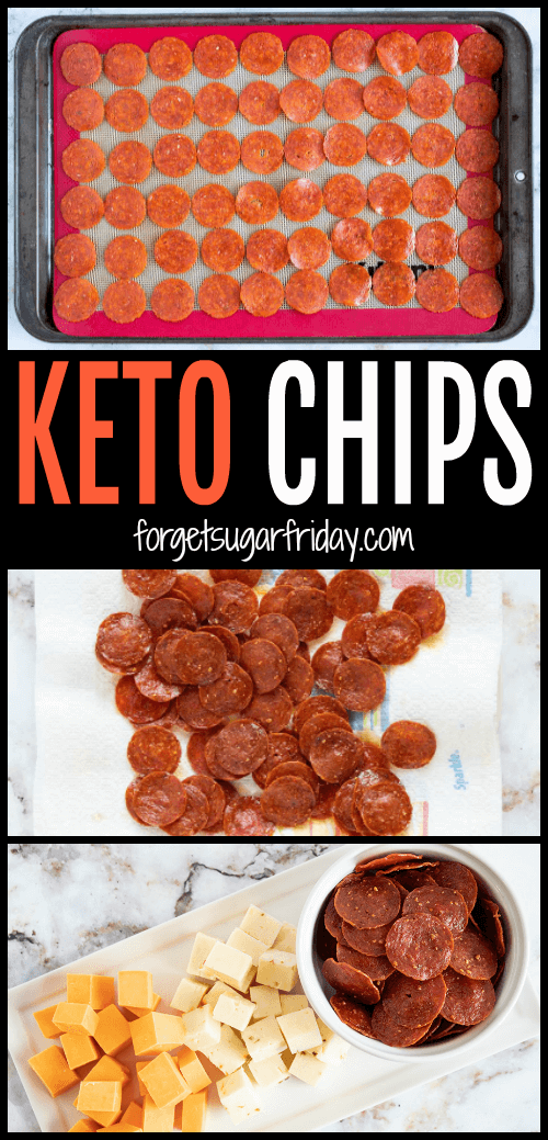 Keto Pepperoni Chips