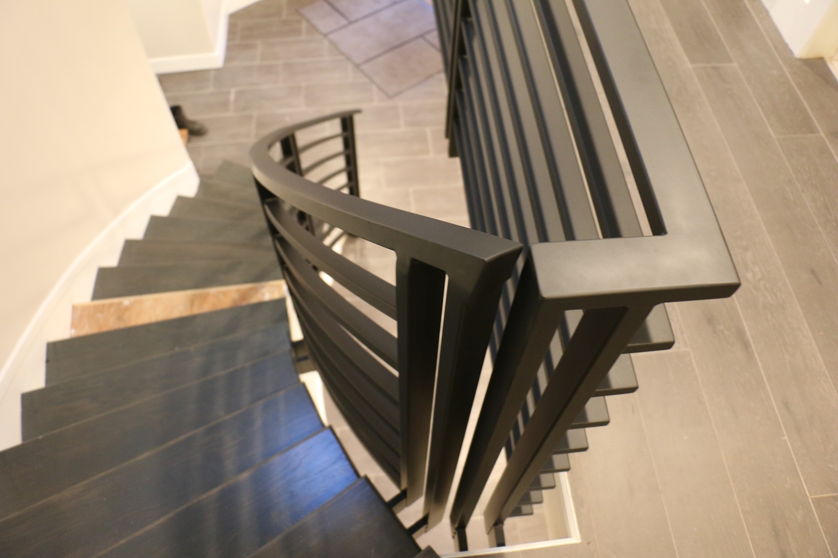 Curved Metal railing. Delta, Surrey, Portfolio 16
