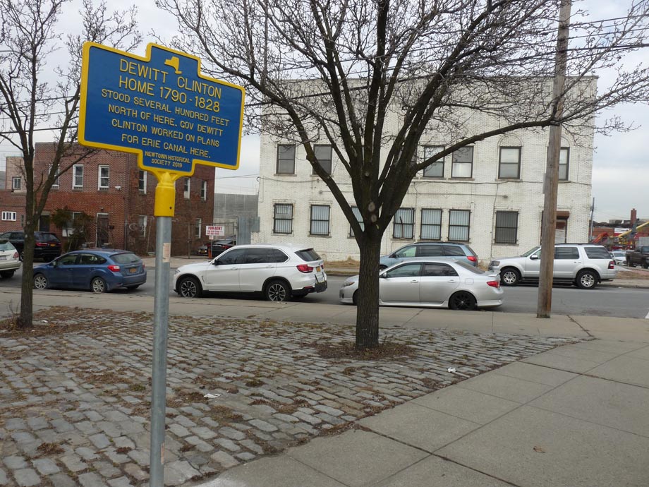 DEWITT CLINTON HISTORIC SIGN, Maspeth New York