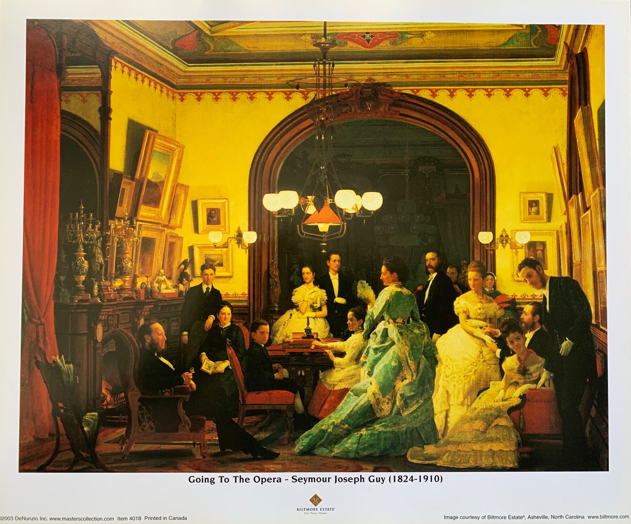 Seymour Joseph Guy GOING TO THE OPERA Biltmore Estate Lithograph Print