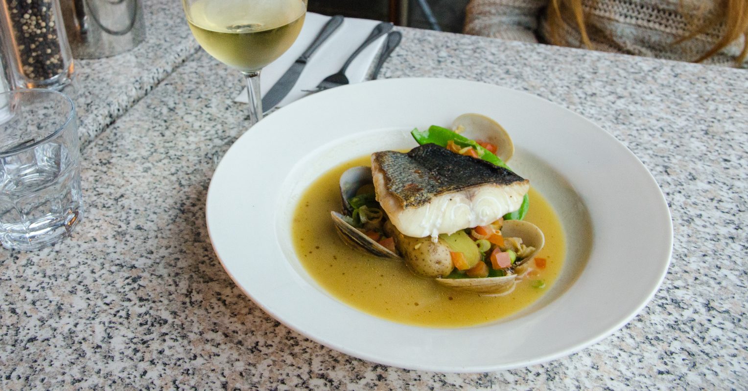 Dinner at Moresco Binalong Bay, Tasmania Fork and Foot