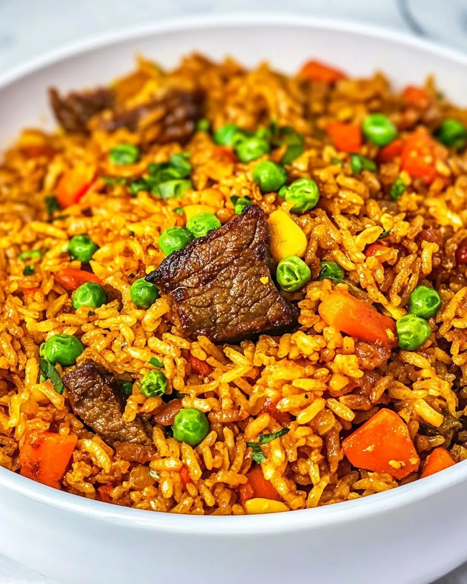 Beef Fried Rice ForkandPan