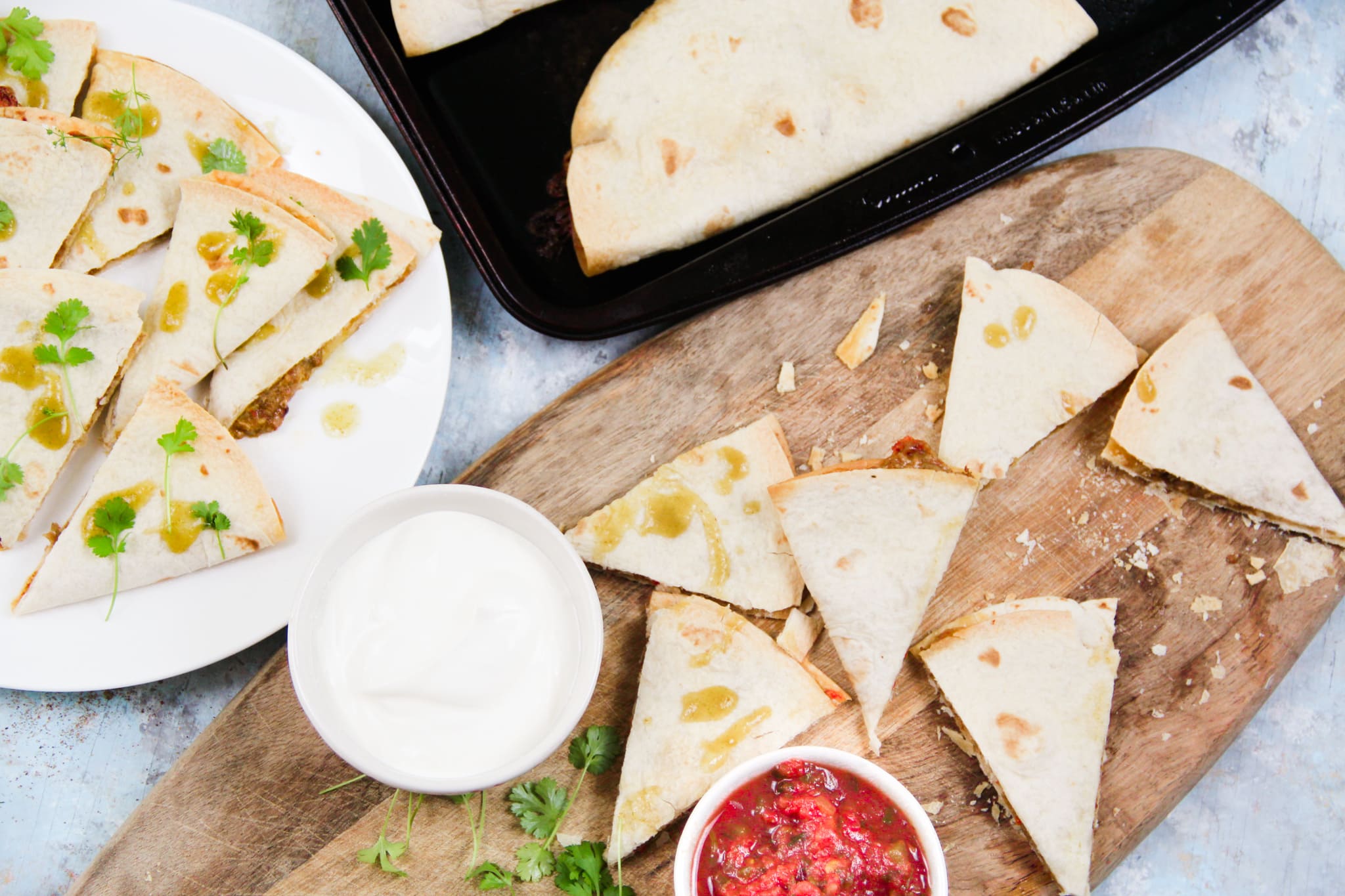 Easy Sheet Pan Chicken Quesadillas Low Carb & Keto! The Forkin Point