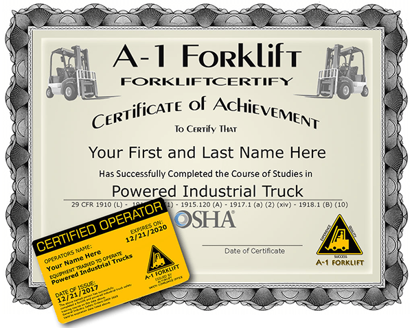 Forklift Certification Online Forklift Training Hands-on Forklift