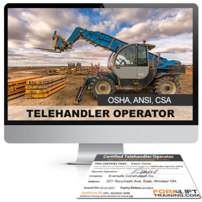 OSHA Telehandler Certification | Rough Terrain Forklift Training