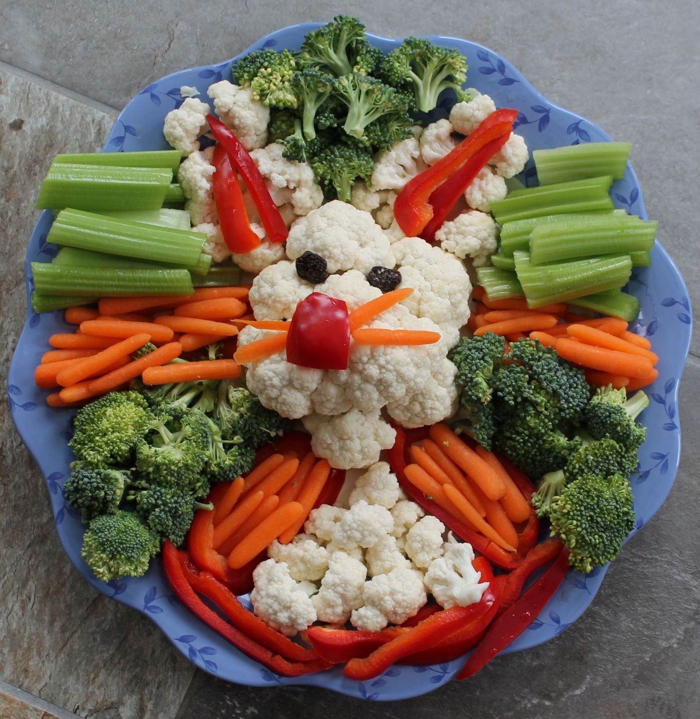 Easter Bunny Vegetable Platter Fork Lore