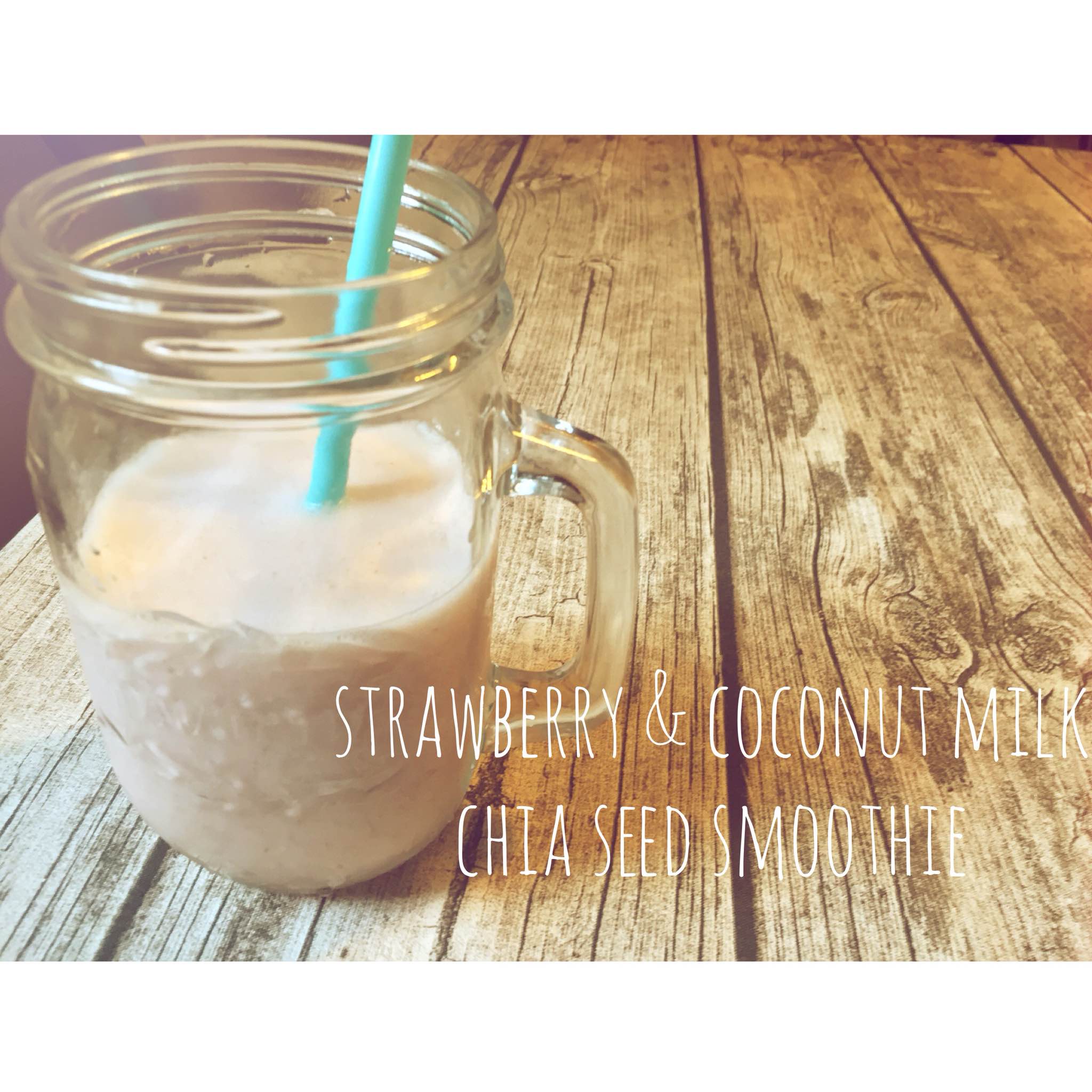 Coconut Milk, Chia Seed & Strawberry Breakfast Smoothie Fork or Spoon?