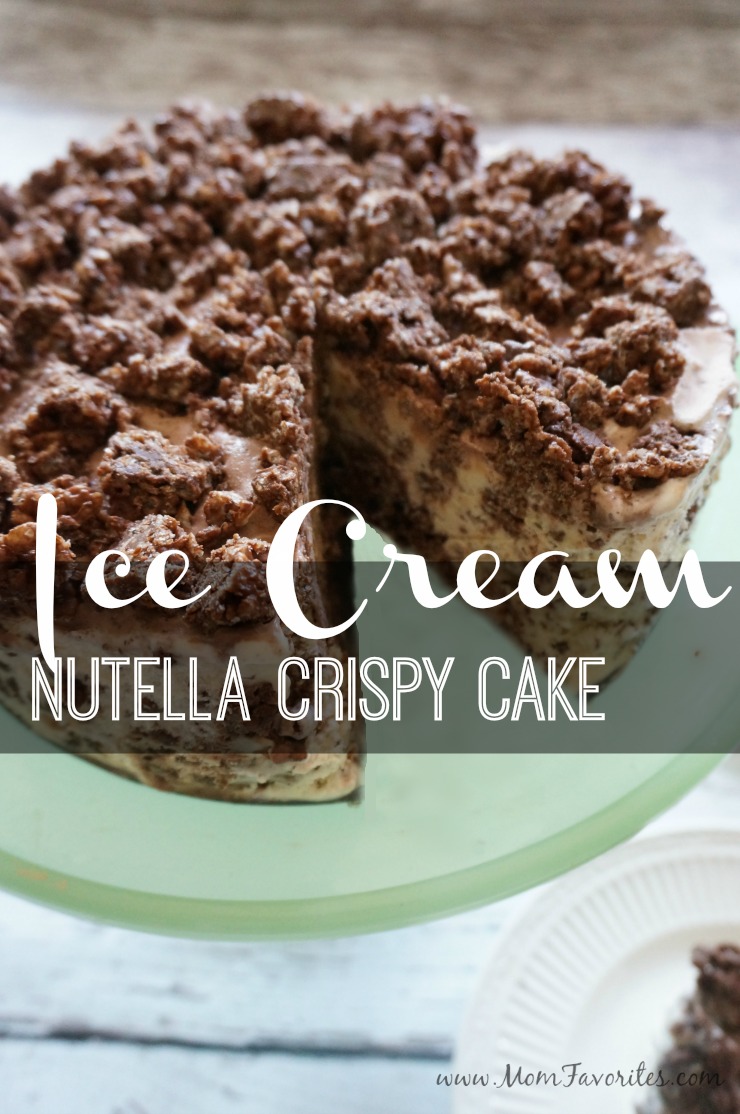 Love ice cream cake? You'll want to dig into this Nutella Crunch Cake recipe! Perfect for summer BBQ's and summer birthday parties!