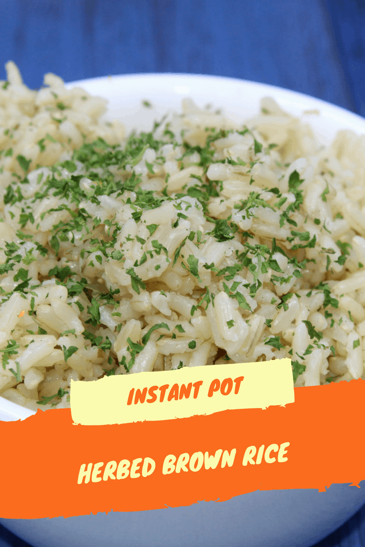 Pressure Cooker, Instant Pot, Herbed Brown Rice