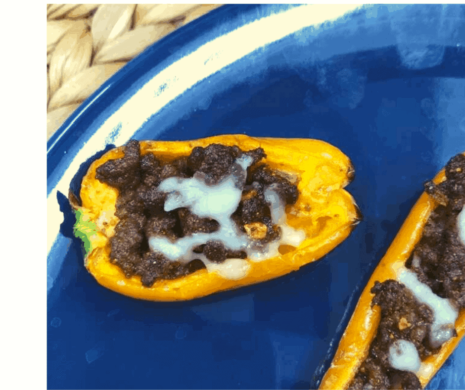Air Fryer, Mini Taco Stuffed Peppers Fork To Spoon