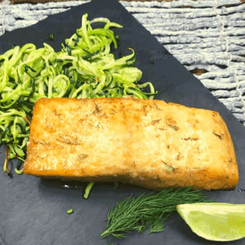 Air Fryer, Zucchini Zoodles (Noodles) Fork To Spoon