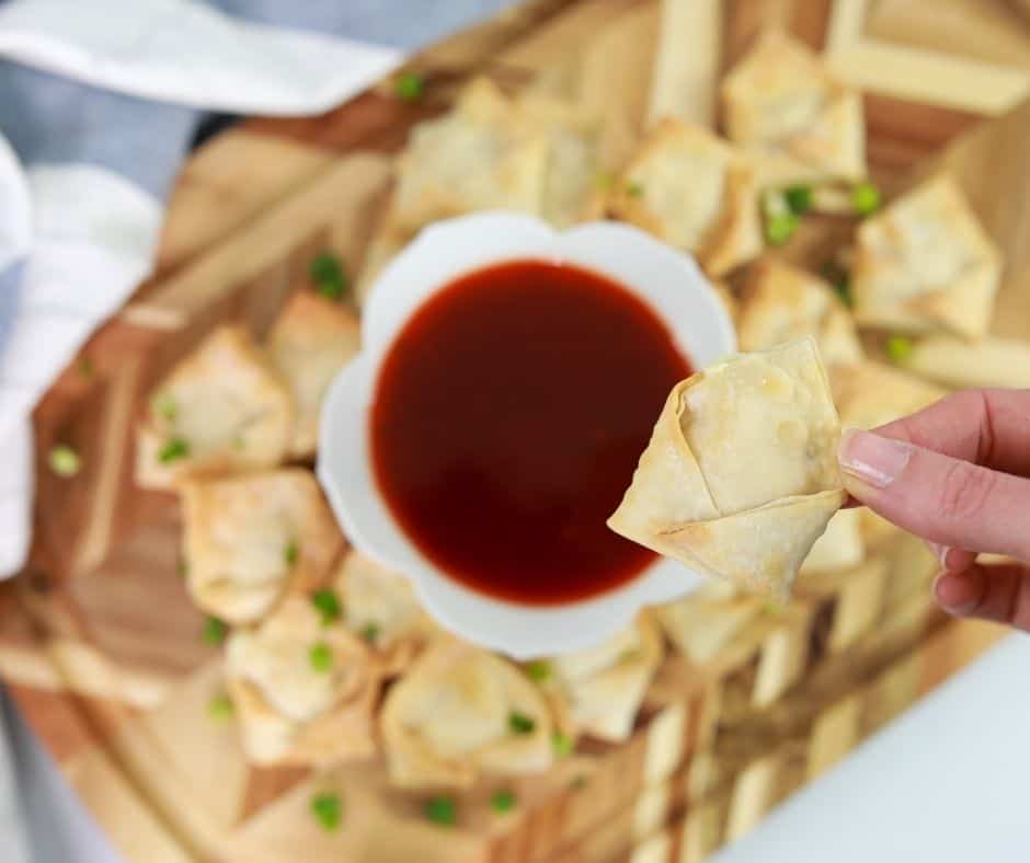 Air Fryer Copycat Panda Express Cream Cheese Rangoon Fork To Spoon