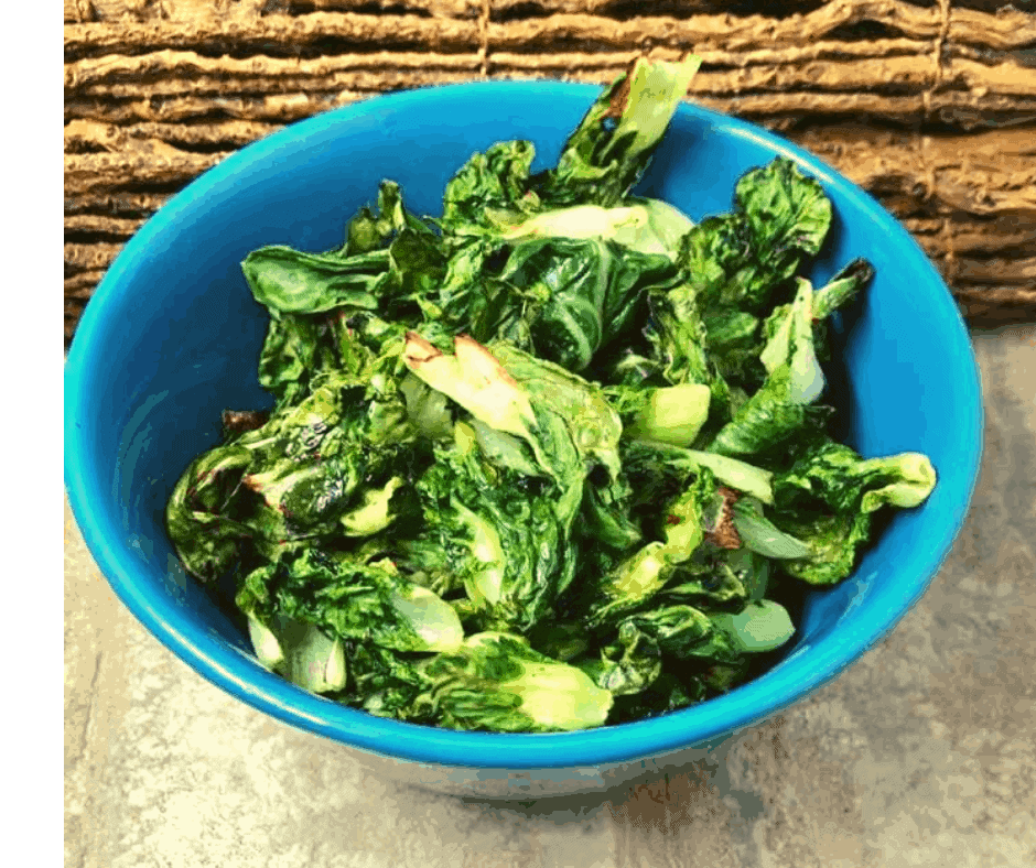 Air Fryer, StirFried Bok Choy (Using Ninja Foodi) Fork To Spoon