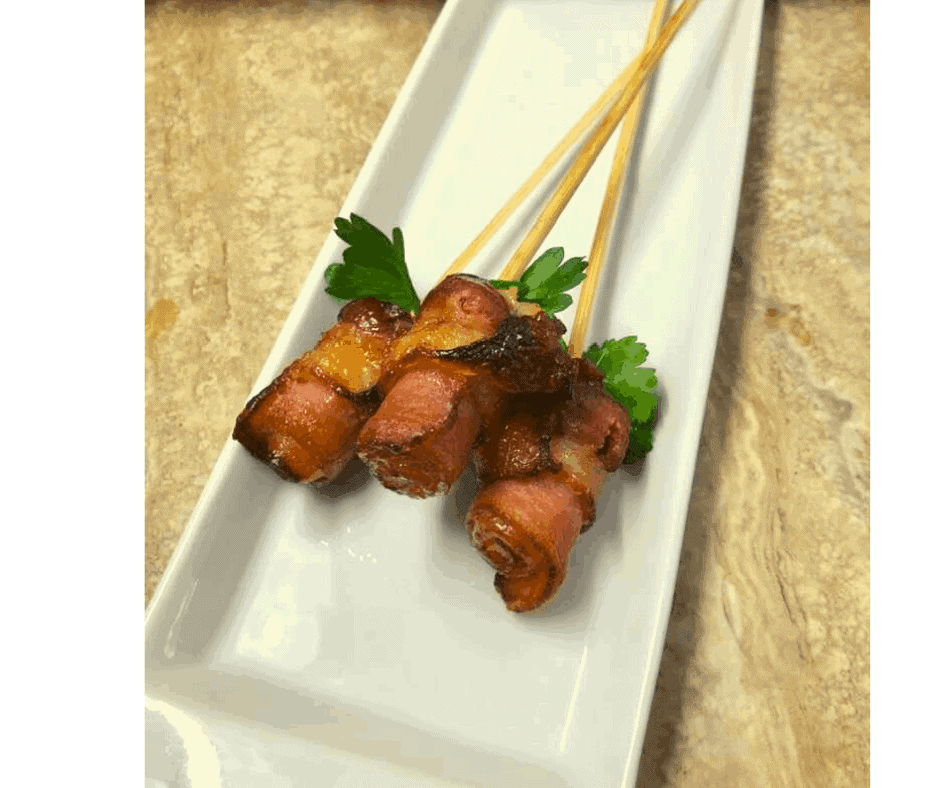 Air Fryer, Maple Sugar Glazed Bacon Roses Fork To Spoon