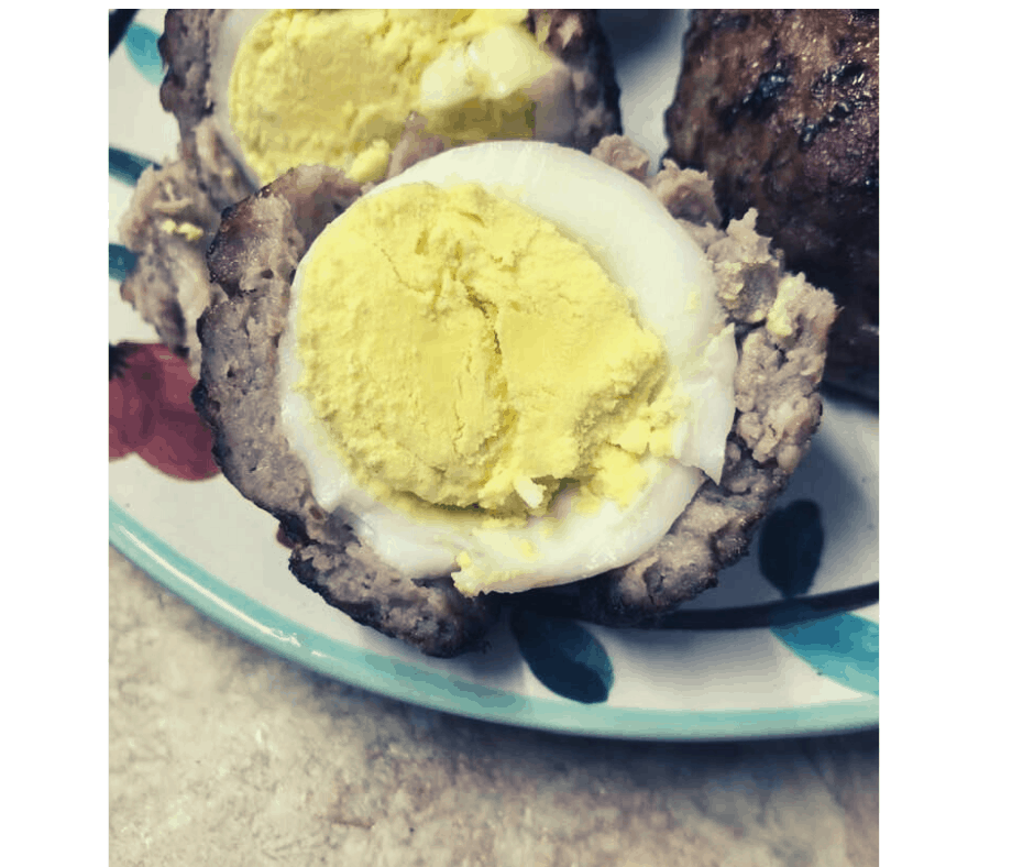 Air Fryer Two Ingredient Scotch Eggs (KETO Friendly) Fork To Spoon