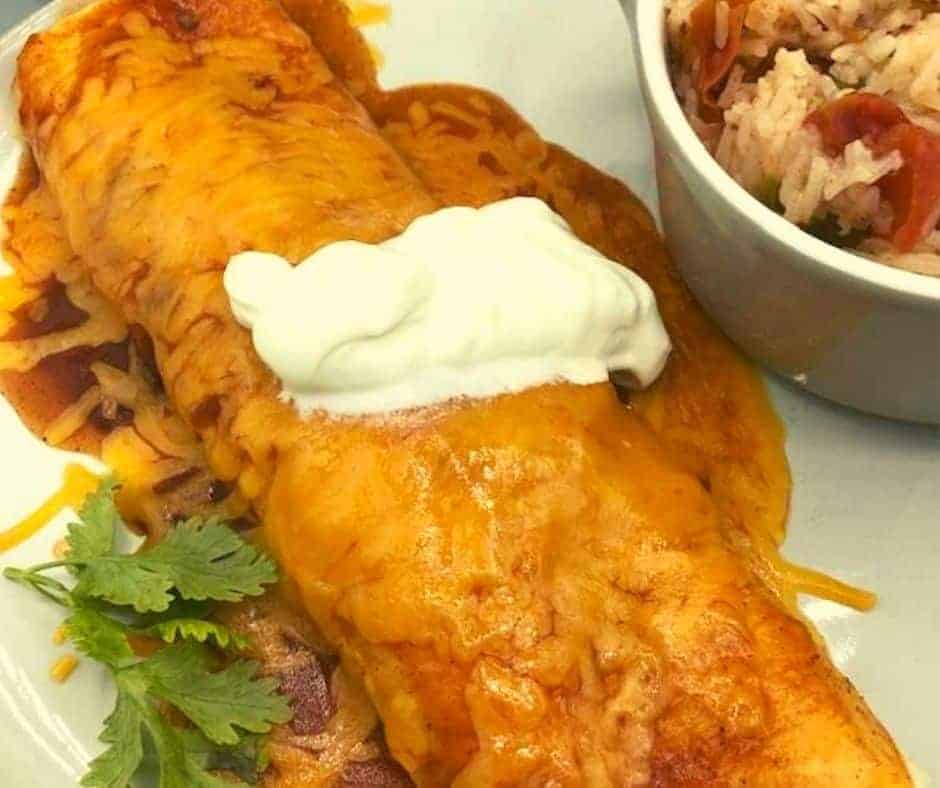 Air Fryer Beef Enchiladas Fork To Spoon