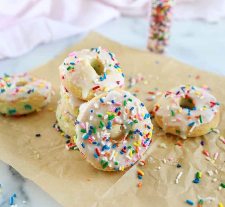 Air Fryer Easy Funfetti Cake Mix Donuts Fork To Spoon