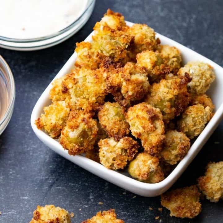 Air Fryer Fried Olives Fork To Spoon