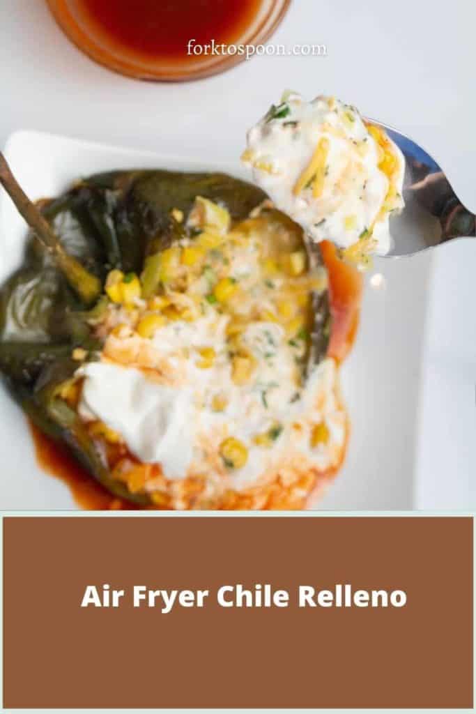 Air Fryer Chile Relleno Fork To Spoon