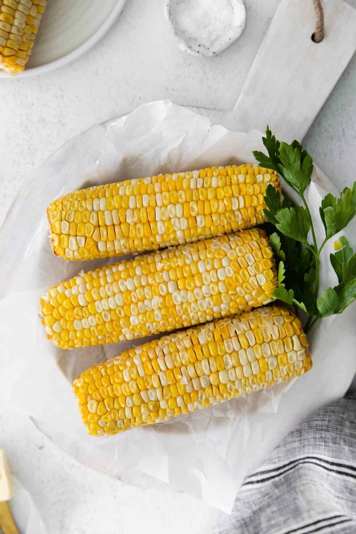 Air Fryer Corn on the Cob Fork To Spoon