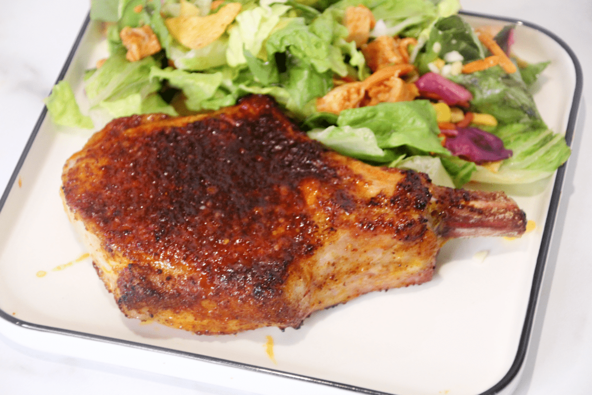 Air Fryer Chile Lime Pork Chop Fork To Spoon