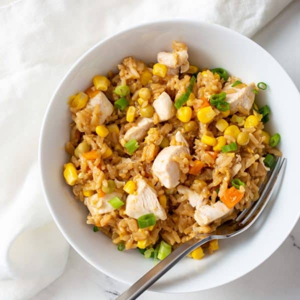 Air Fryer Chicken Fried Rice Recipe Fork To Spoon