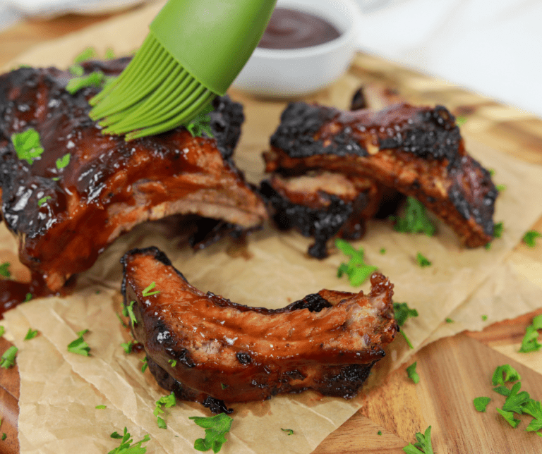 Air Fryer BBQ Ribs Fork To Spoon