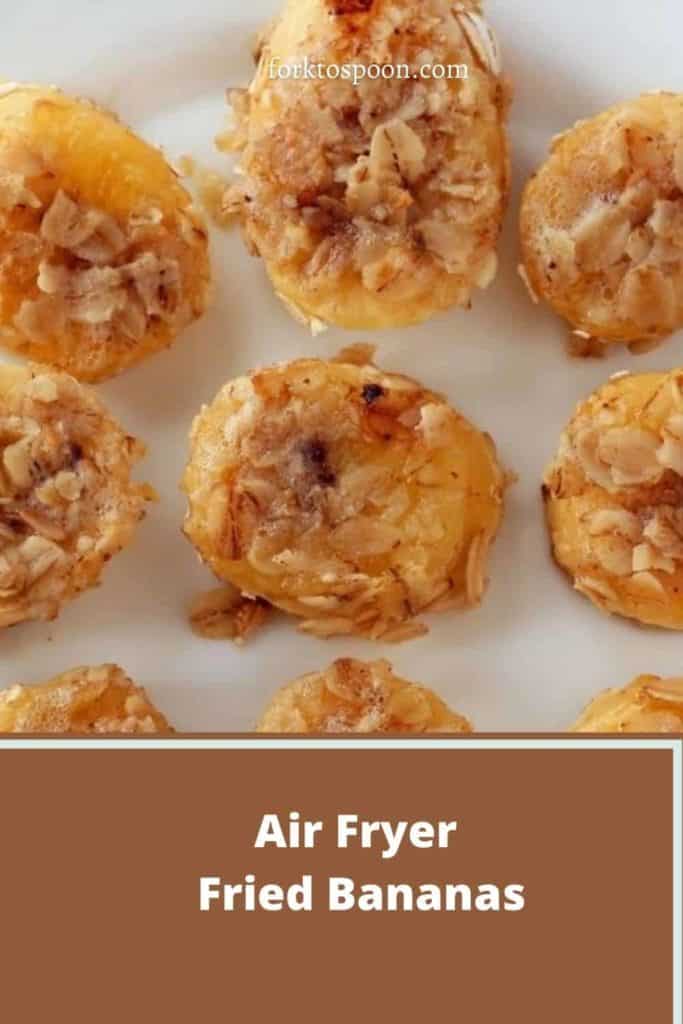 Air Fryer Fried Bananas Fork To Spoon