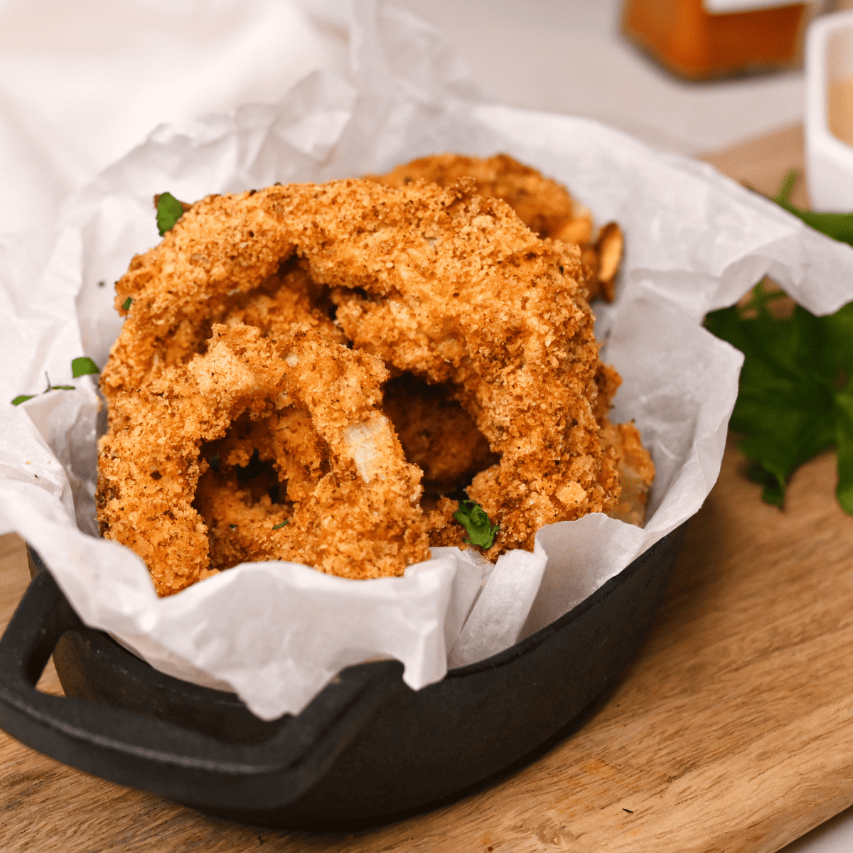 Air Fryer Frozen Onion Rings Fork To Spoon