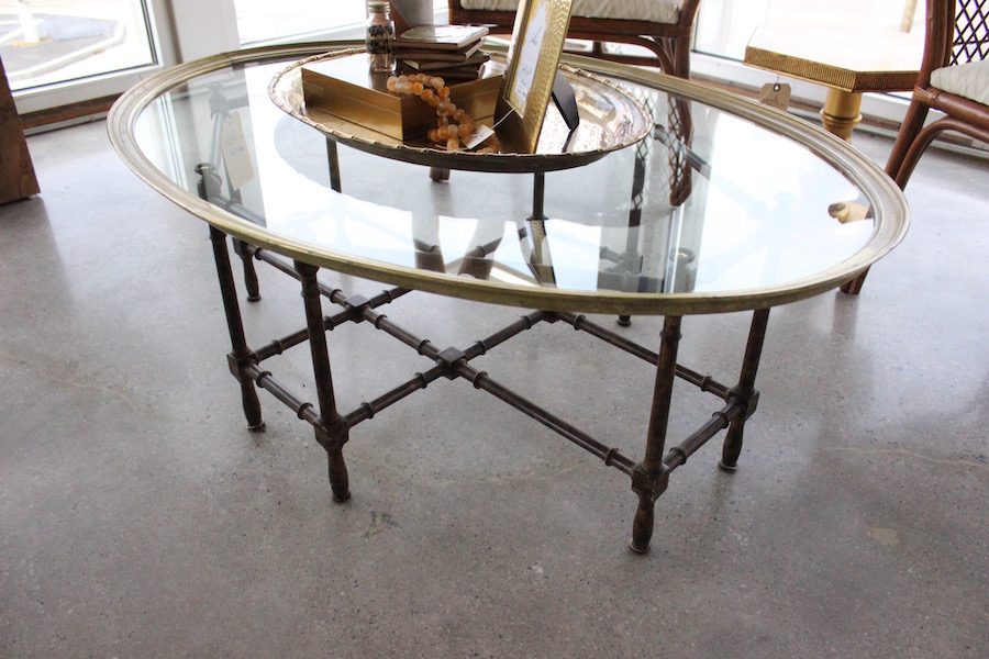 Baker Glass Coffee Table Form & Function Asheville NC