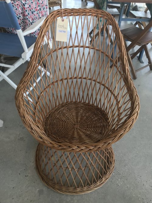 Small Rattan Chair Form & Function Asheville NC