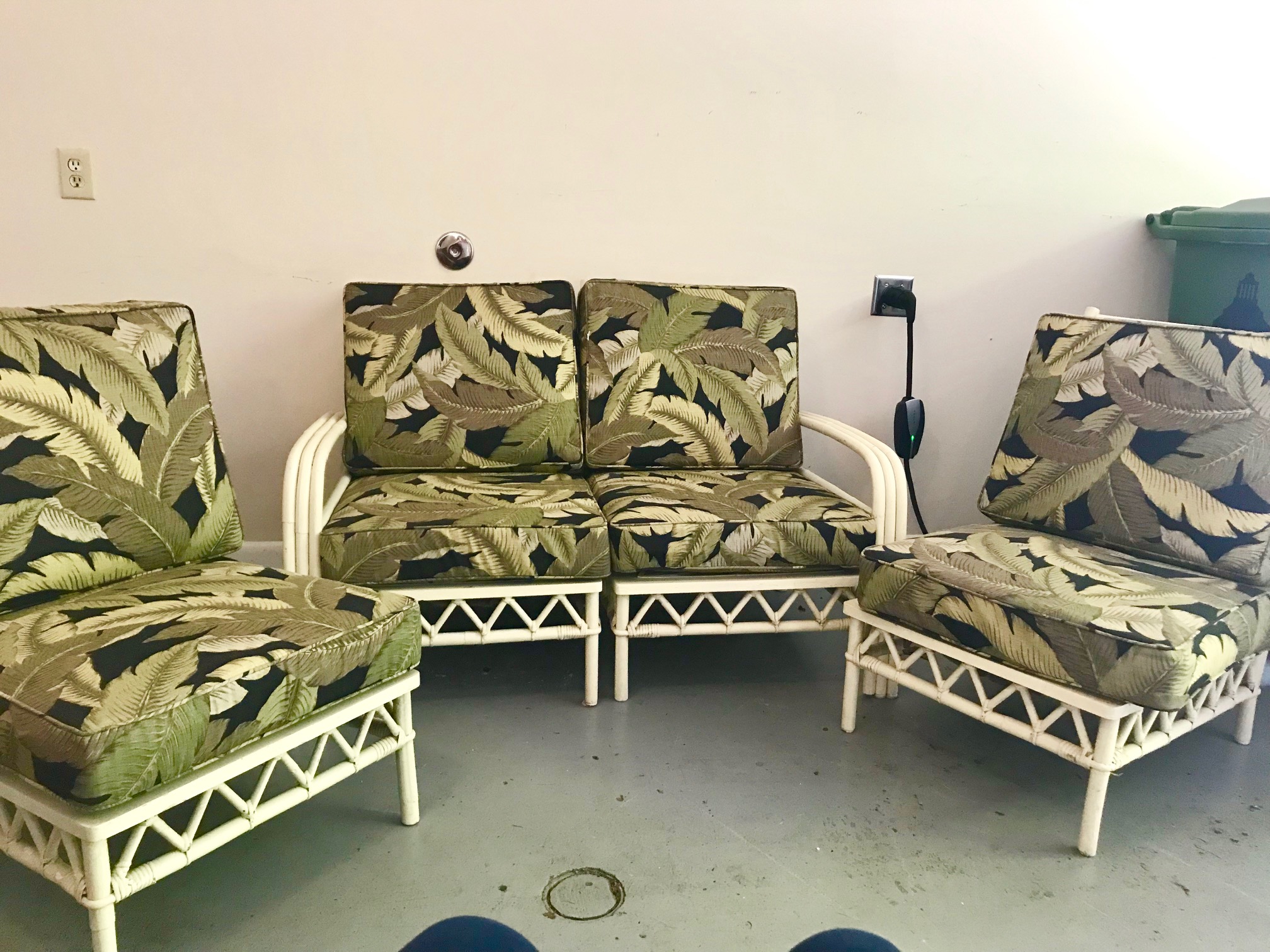 White Rattan Set Form & Function Asheville NC