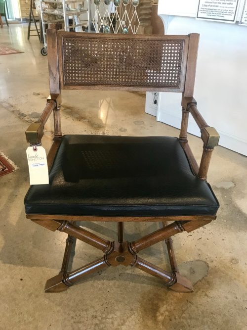 Cane Leather Chair Form & Function Asheville NC
