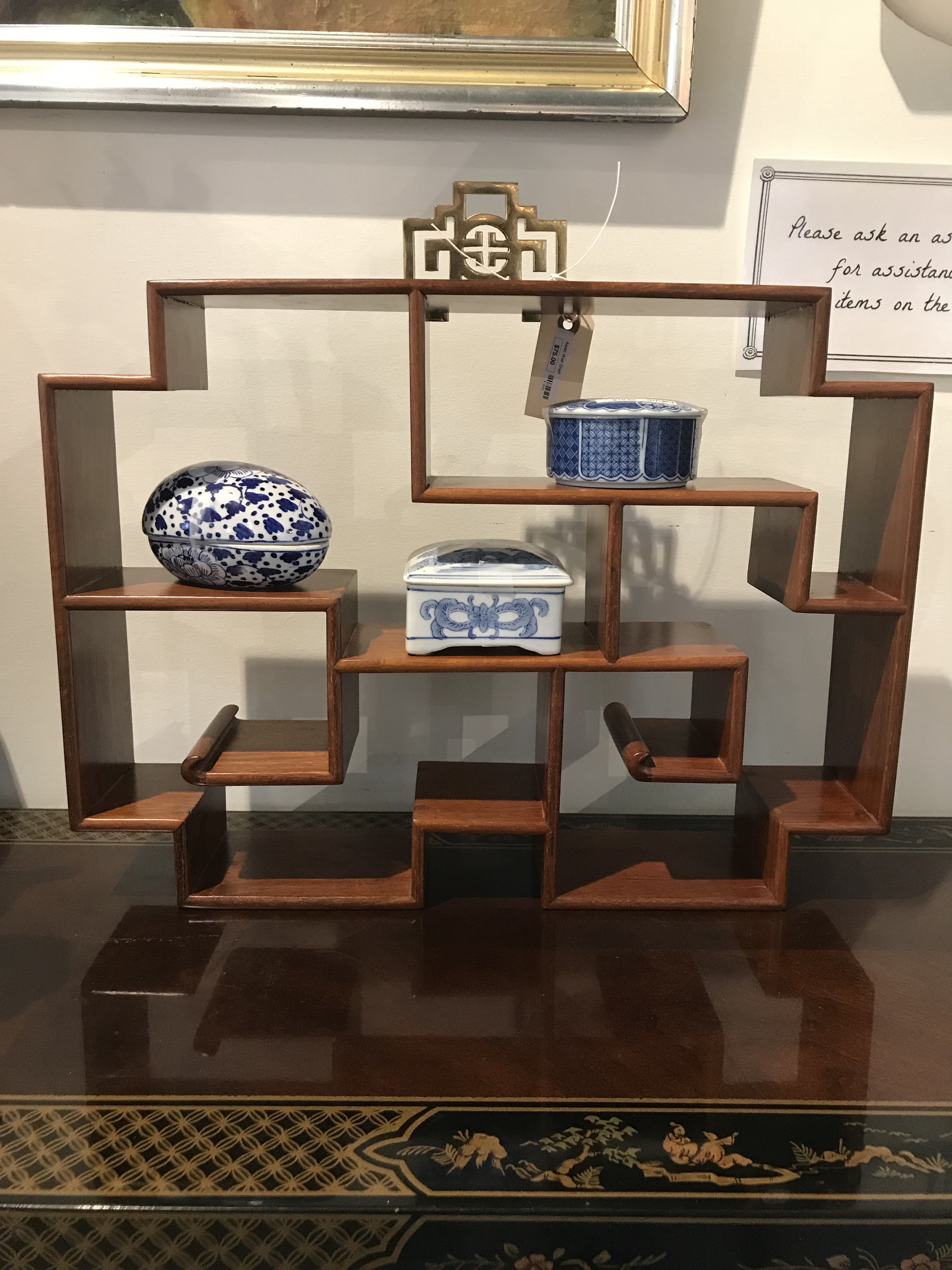 Asian Wall Shelf Form & Function